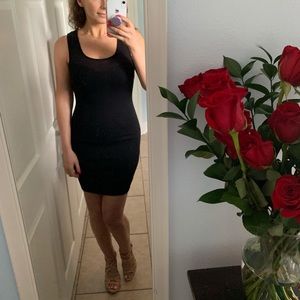 Black Sleeveless Bodycon Dress - Classic Scoop Neck